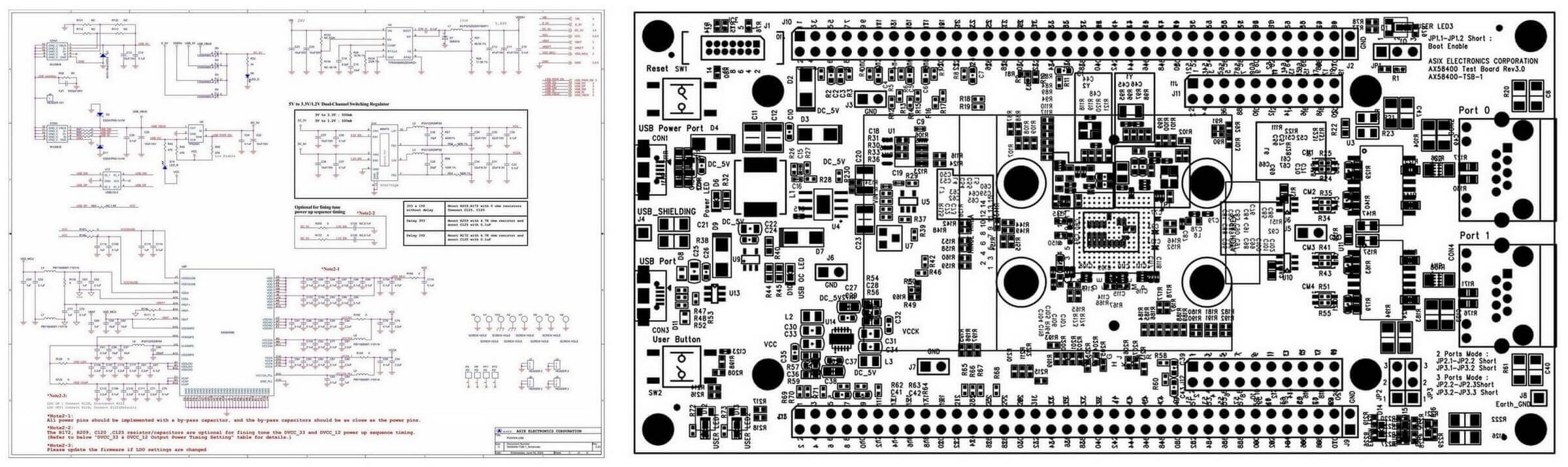 Figure-6.	AX58400 Reference Schematic & PCB Layout 